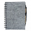 Блокнот Felt Now с ручкой, серый с логотипом  заказать по выгодной цене в кибермаркете AvroraStore