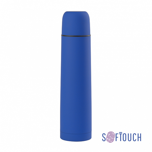 Термос "Родос" 1 литр, покрытие soft touch с логотипом  заказать по выгодной цене в кибермаркете AvroraStore