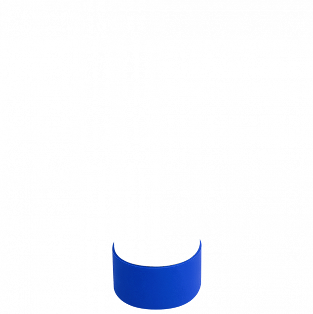 Манжета силиконовая для термобутылки Olivia, синий с логотипом  заказать по выгодной цене в кибермаркете AvroraStore
