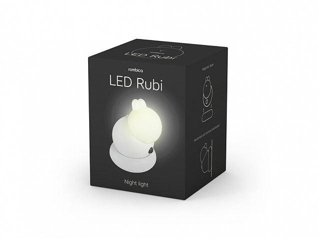 Ночник «LED Rubi» с логотипом  заказать по выгодной цене в кибермаркете AvroraStore