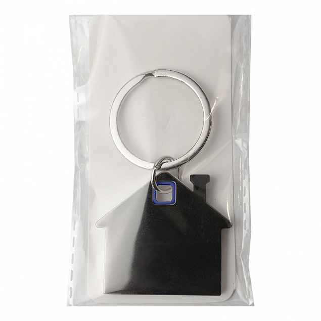 Брелок TONER HAUS; 4,1 x 3,7 x 0,5 см; синий, металл/пластик; лазерная гравировка с логотипом  заказать по выгодной цене в кибермаркете AvroraStore