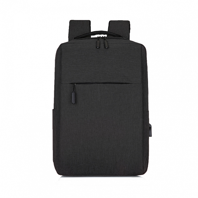 Рюкзак "Lifestyle" - Черный AA с логотипом  заказать по выгодной цене в кибермаркете AvroraStore