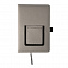 Блокнот Eibar с карманом для телефона, серый с логотипом  заказать по выгодной цене в кибермаркете AvroraStore