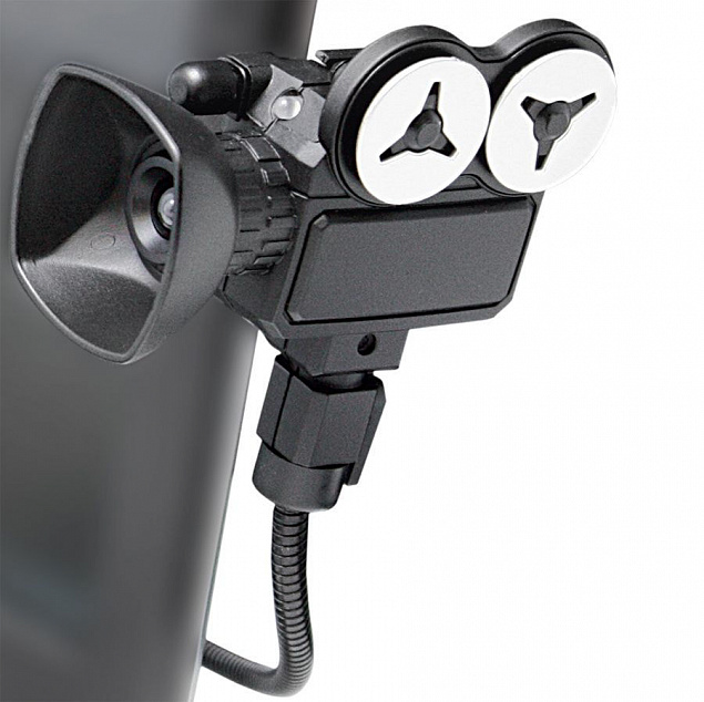 Веб-камера с микрофоном "Мотор!", USB разъем, пластик с логотипом  заказать по выгодной цене в кибермаркете AvroraStore