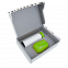 Набор Hot Box Duo CW grey (белый с салатовым) с логотипом  заказать по выгодной цене в кибермаркете AvroraStore