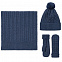 Варежки Heat Trick, синий меланж с логотипом  заказать по выгодной цене в кибермаркете AvroraStore