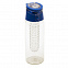 Бутылка для воды Frutello 700 мл, синий / бесцветный с логотипом  заказать по выгодной цене в кибермаркете AvroraStore
