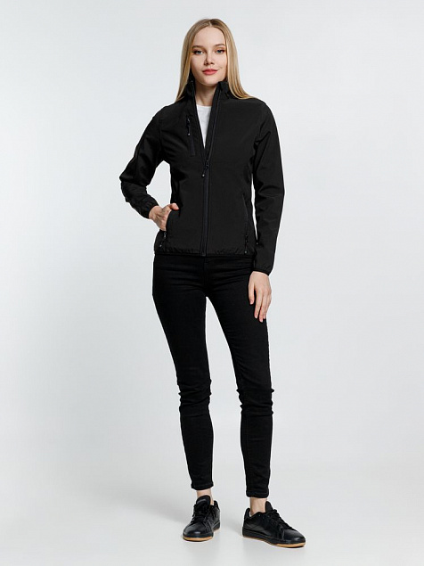 Куртка женская Radian Women, черная с логотипом  заказать по выгодной цене в кибермаркете AvroraStore