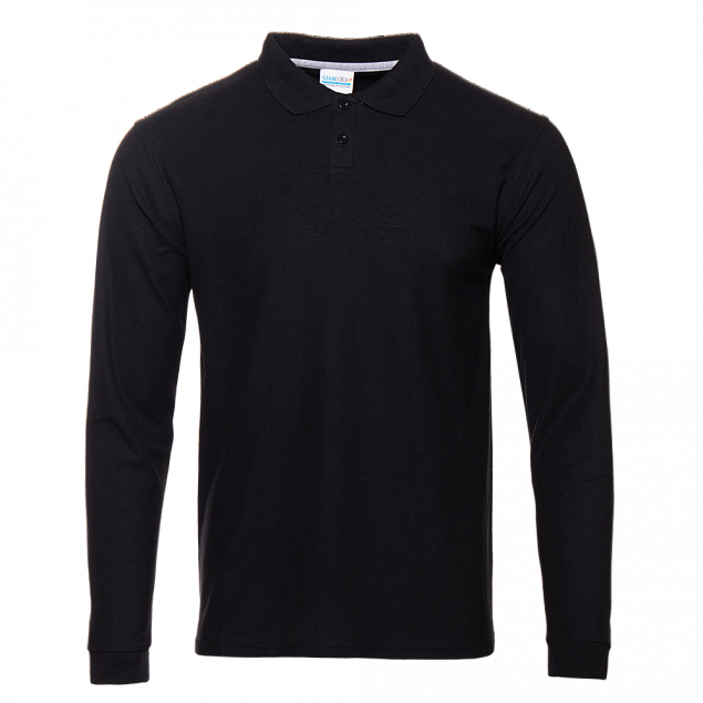 Рубашка поло Рубашка 104LS Чёрный с логотипом  заказать по выгодной цене в кибермаркете AvroraStore