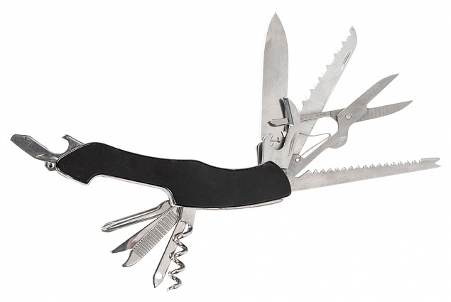 Мультитул-складной нож «Demi» 11-в-1 с логотипом  заказать по выгодной цене в кибермаркете AvroraStore
