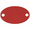 Шильдик металлический Alfa Oval, красный с логотипом  заказать по выгодной цене в кибермаркете AvroraStore