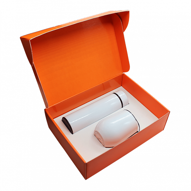 Набор Hot Box C orange W (белый) с логотипом  заказать по выгодной цене в кибермаркете AvroraStore