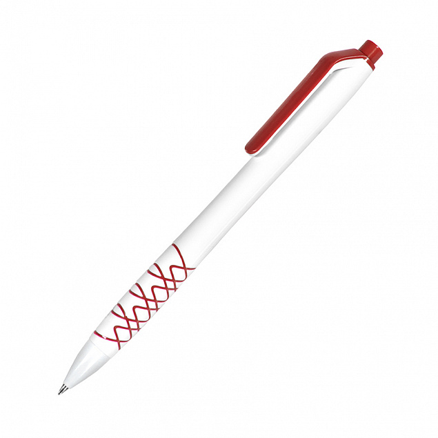 Набор подарочный SILENT-ZONE: бизнес-блокнот, ручка, наушники, коробка, стружка, бело-красный с логотипом  заказать по выгодной цене в кибермаркете AvroraStore