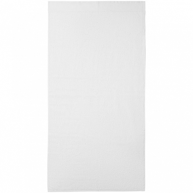 Полотенце Odelle, большое, белое с логотипом  заказать по выгодной цене в кибермаркете AvroraStore