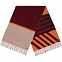 Палантин Charming, коричневый с оранжевым с логотипом  заказать по выгодной цене в кибермаркете AvroraStore