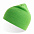 Шапка HOLLY двуслойная, пряжа Polylana®, 60% полиэстер, 40% акрил, зеленое яблоко с логотипом  заказать по выгодной цене в кибермаркете AvroraStore