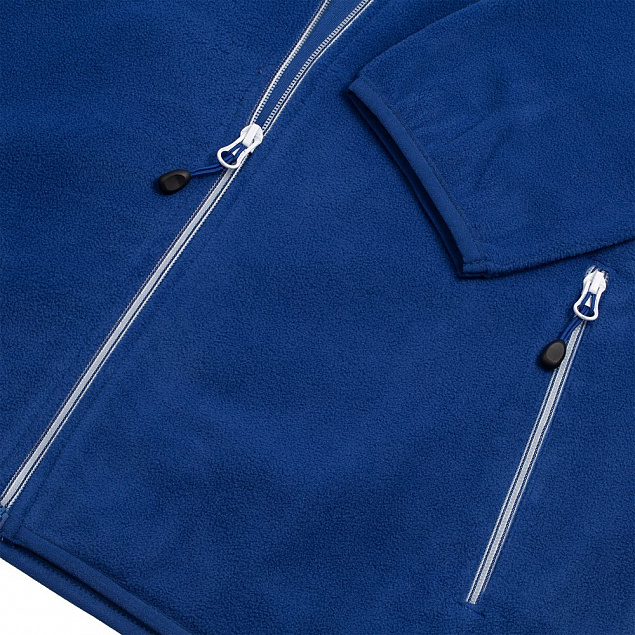 Куртка флисовая мужская TWOHAND синяя с логотипом  заказать по выгодной цене в кибермаркете AvroraStore
