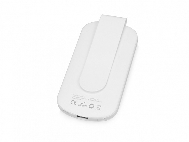 Портативное зарядное устройство "Pin" с клипом, 4000 mAh с логотипом  заказать по выгодной цене в кибермаркете AvroraStore