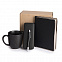 Набор подарочный AUTOGRAPH: кружка, ежедневник, ручка, футляр для ручки, стружка, коробка, черный с логотипом  заказать по выгодной цене в кибермаркете AvroraStore