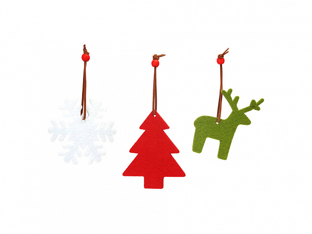 Войлочное рождественское украшение ABEND, северный олень с логотипом  заказать по выгодной цене в кибермаркете AvroraStore