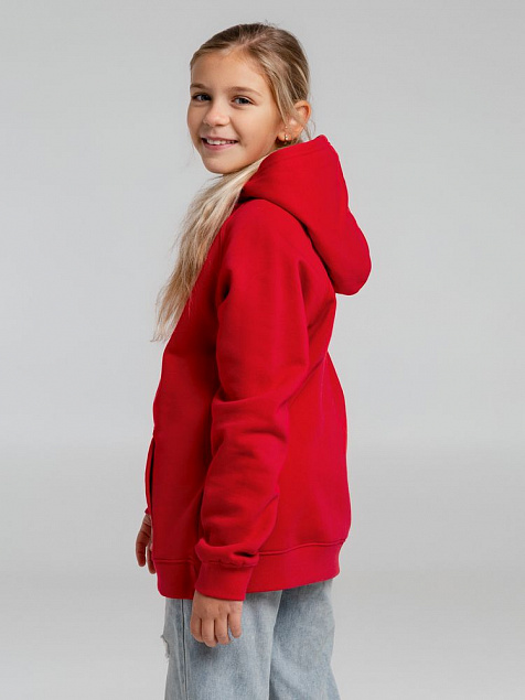 Толстовка детская Stellar Kids, красная с логотипом  заказать по выгодной цене в кибермаркете AvroraStore