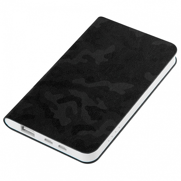 Универсальный аккумулятор "Tabby" (5000mAh), черный, 7,5х12,1х1,1см с логотипом  заказать по выгодной цене в кибермаркете AvroraStore