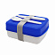 Ланч-бокс Lunch Blue line со столовыми приборами (синий) с логотипом  заказать по выгодной цене в кибермаркете AvroraStore