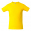 Футболка мужская HEAVY, желтая с логотипом  заказать по выгодной цене в кибермаркете AvroraStore