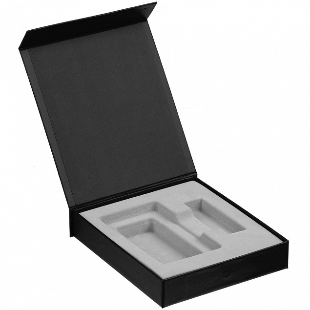 Коробка Latern для аккумулятора 5000 мАч и флешки, черная с логотипом  заказать по выгодной цене в кибермаркете AvroraStore