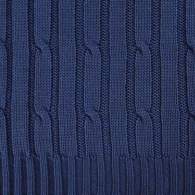 Плед Remit, темно-синий (сапфир) с логотипом  заказать по выгодной цене в кибермаркете AvroraStore